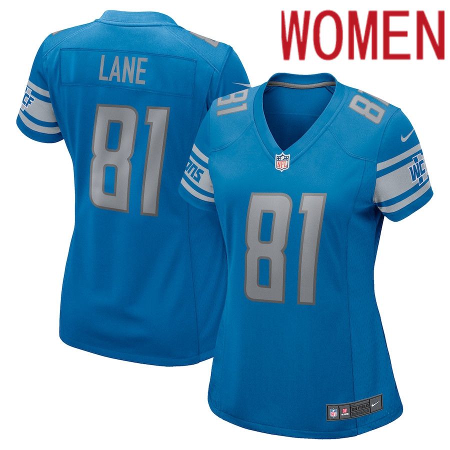 Cheap Women Detroit Lions 81 Night Train Lane Nike Blue Game Retired Player NFL Jersey